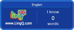 I Am Learning English online with LingQ.