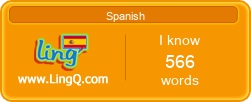 I Am Learning Spanish online with LingQ.