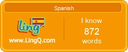 I Am Learning Spanish online with LingQ.