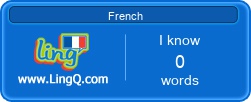 I Am Learning French online with LingQ.