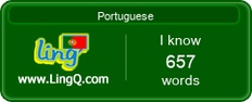 I Am Learning Portuguese online with LingQ.