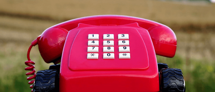 a red telephone
