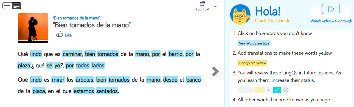 Learn Spanish on LingQ