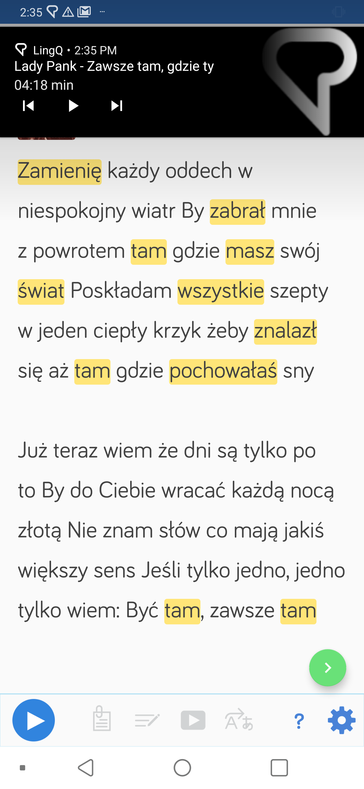 Learn Polish on the LingQ mobile app