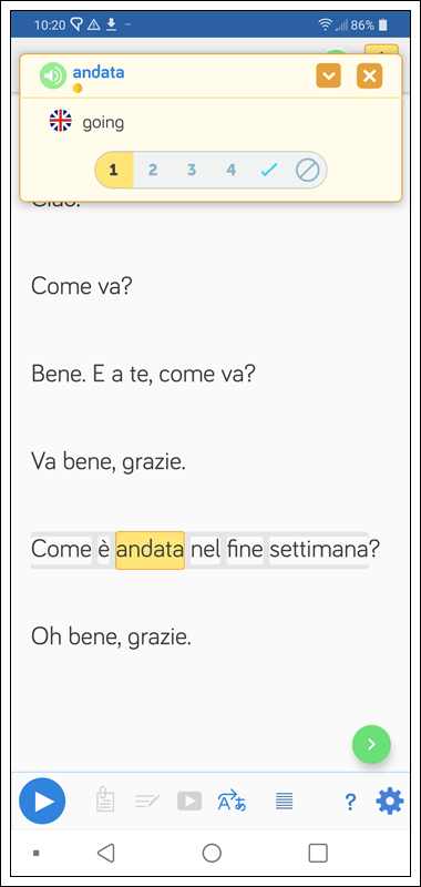 Learn Italian on the LingQ App