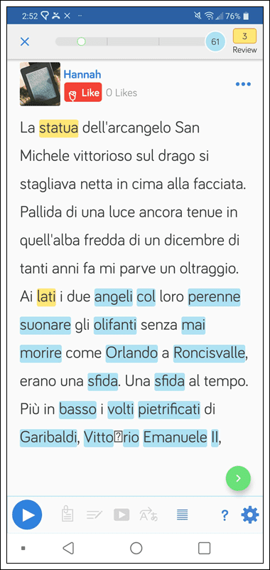 Learn Italian on LingQ