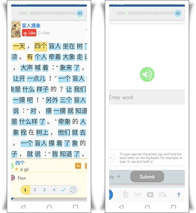 LingQ's language learning mobile app