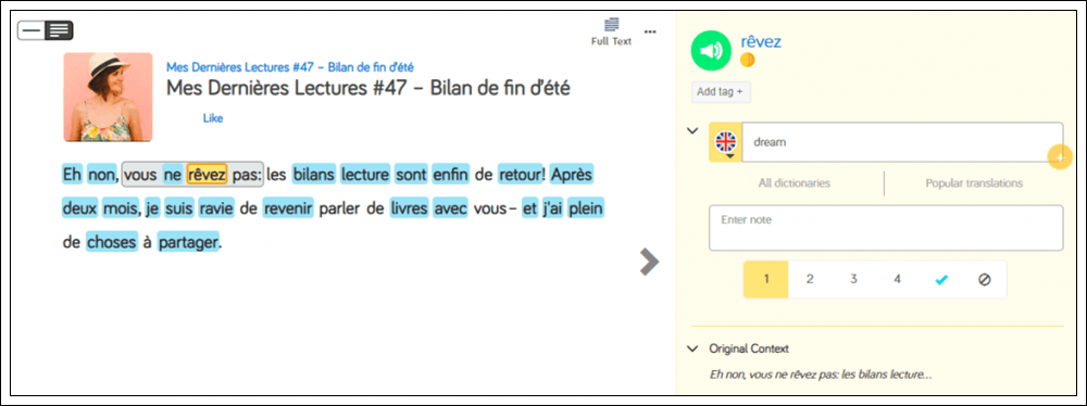 Learn French Online Using LingQ