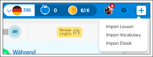 Import Ebooks into LingQ