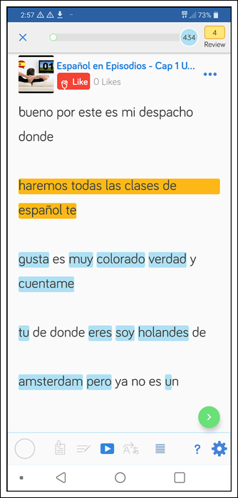 Learn Spanish with the LingQ app