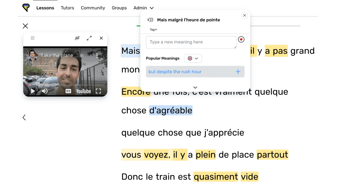 Importing Your Favourite YouTube Videos into LingQ