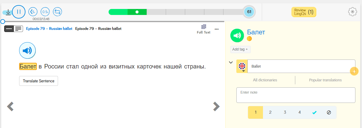 Learn Russian online at LingQ