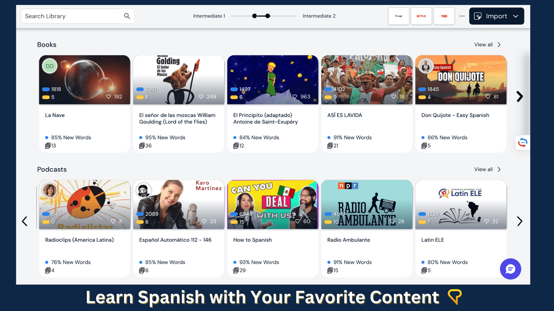 Spanish self-study resources