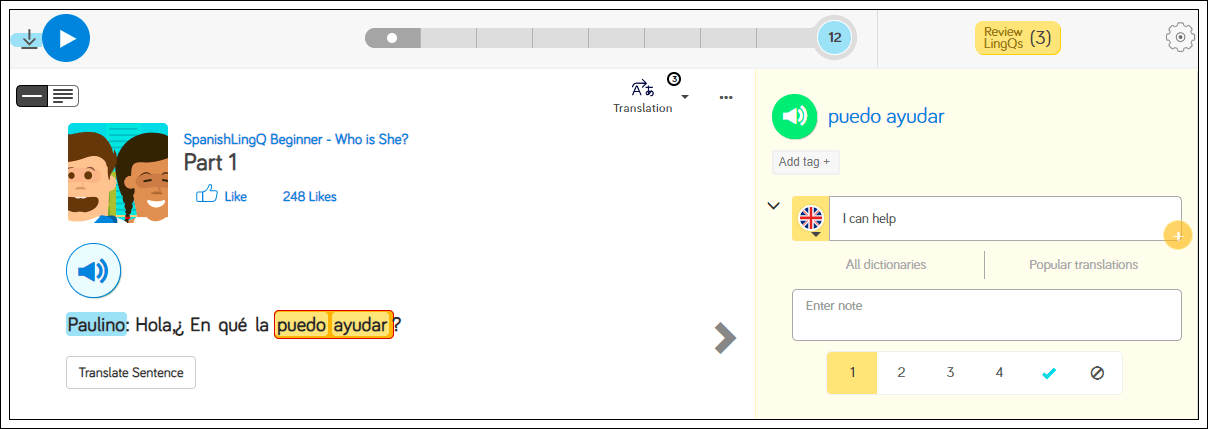 Learn Spanish on LingQ