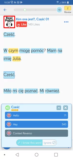 Learn Polish on the LingQ Mobile app