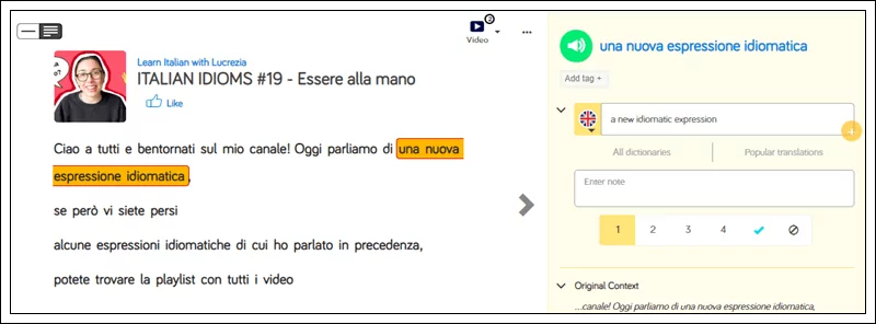 Learn Italian online on LingQ