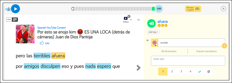 Learn Spanish online on LingQ