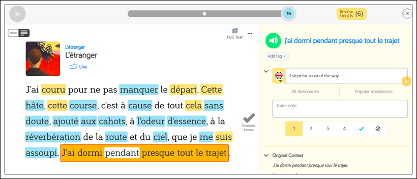 Learn French on LingQ