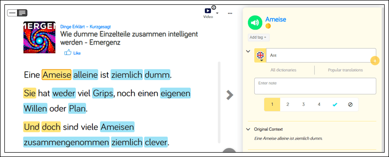 Learn German online on LingQ