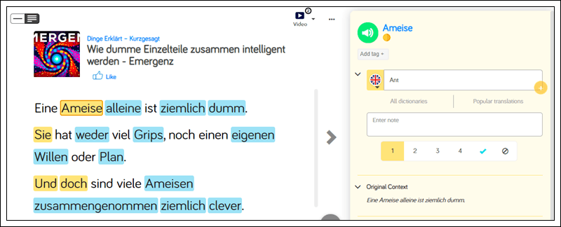 Learn German online at LingQ