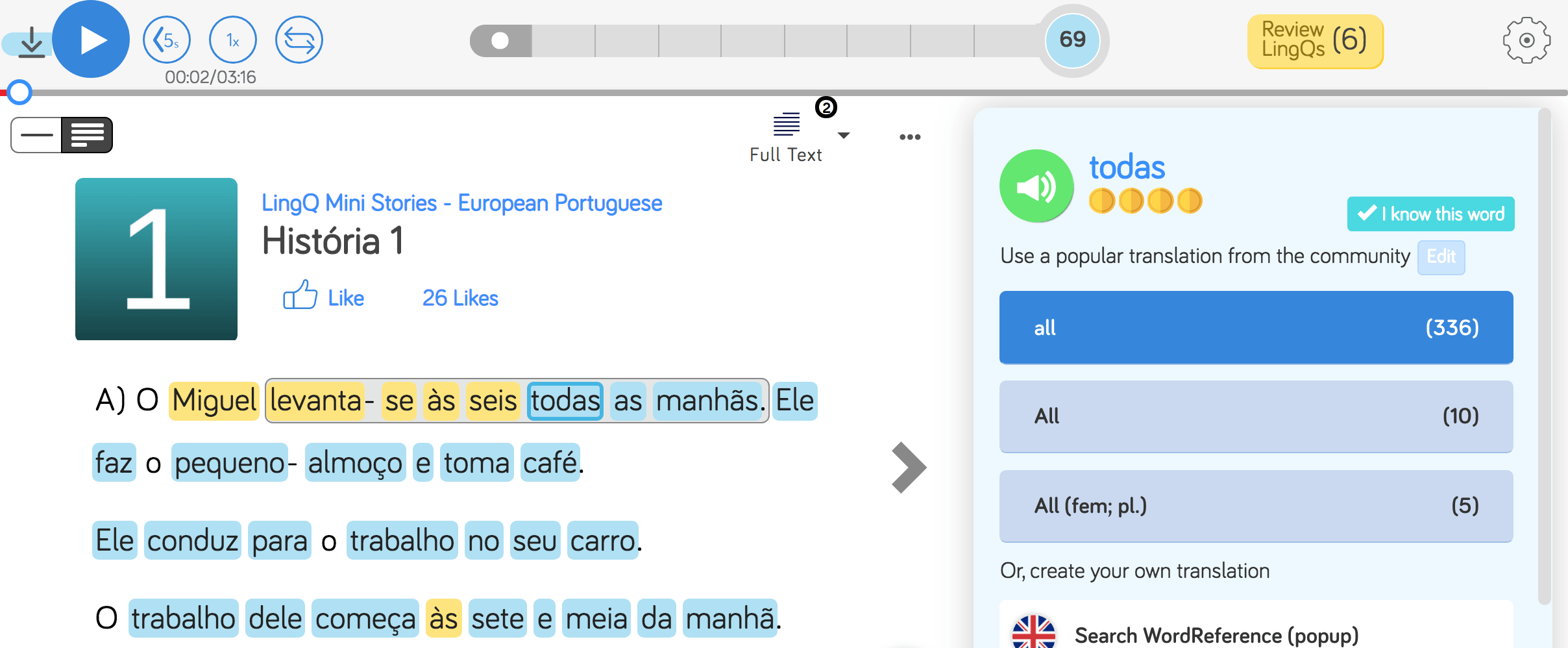 Learn the Portuguese alphabet on LingQ