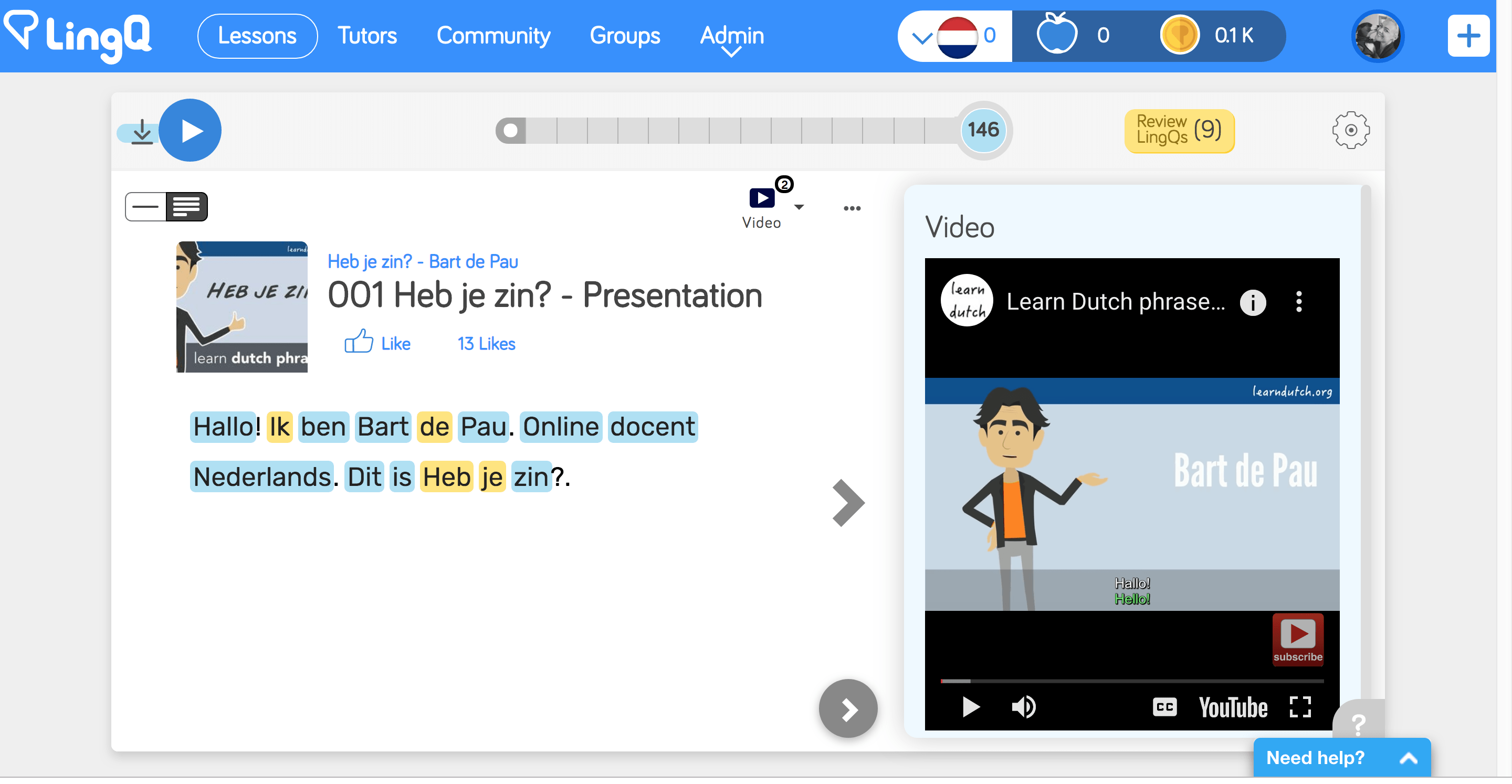 Learn Dutch online on LingQ