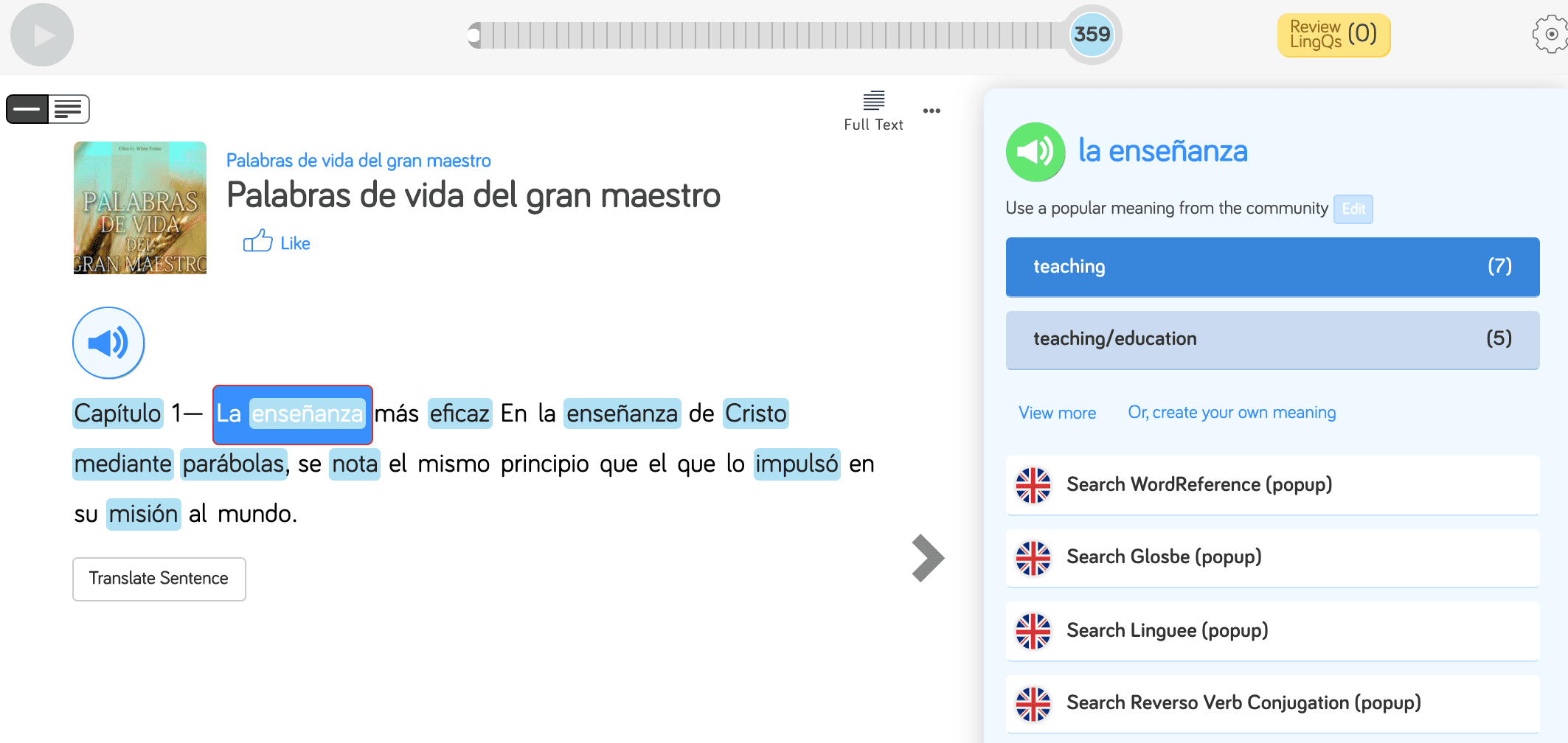 Learn Spanish online on LingQ