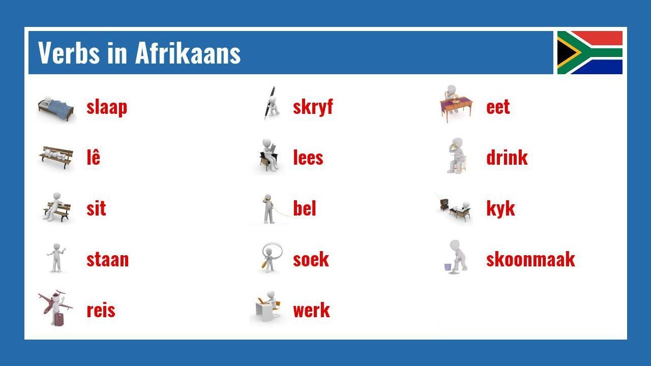 Verbs in Afrikaans