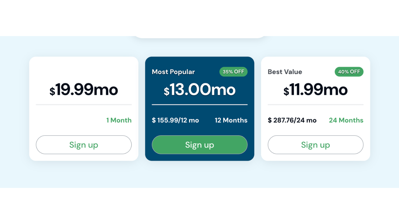 LingQ Language learning app pricing table.