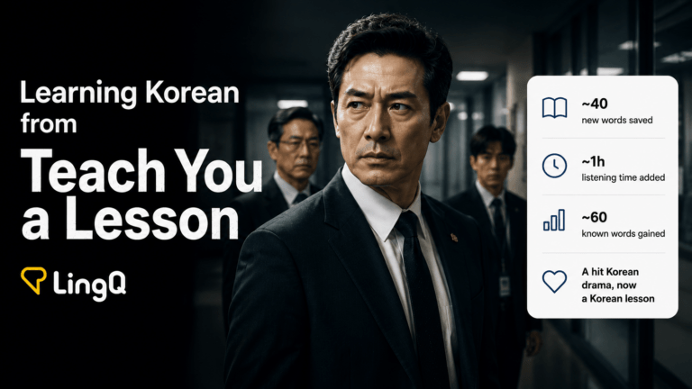 Learning Korean from Teach You a Lesson on Netflix