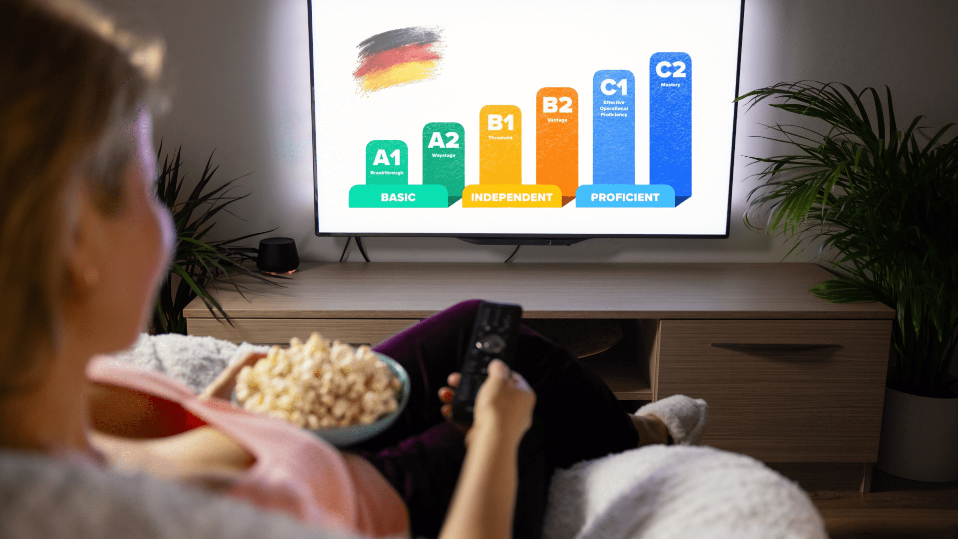 German proficiency levels for choosing Netflix shows
